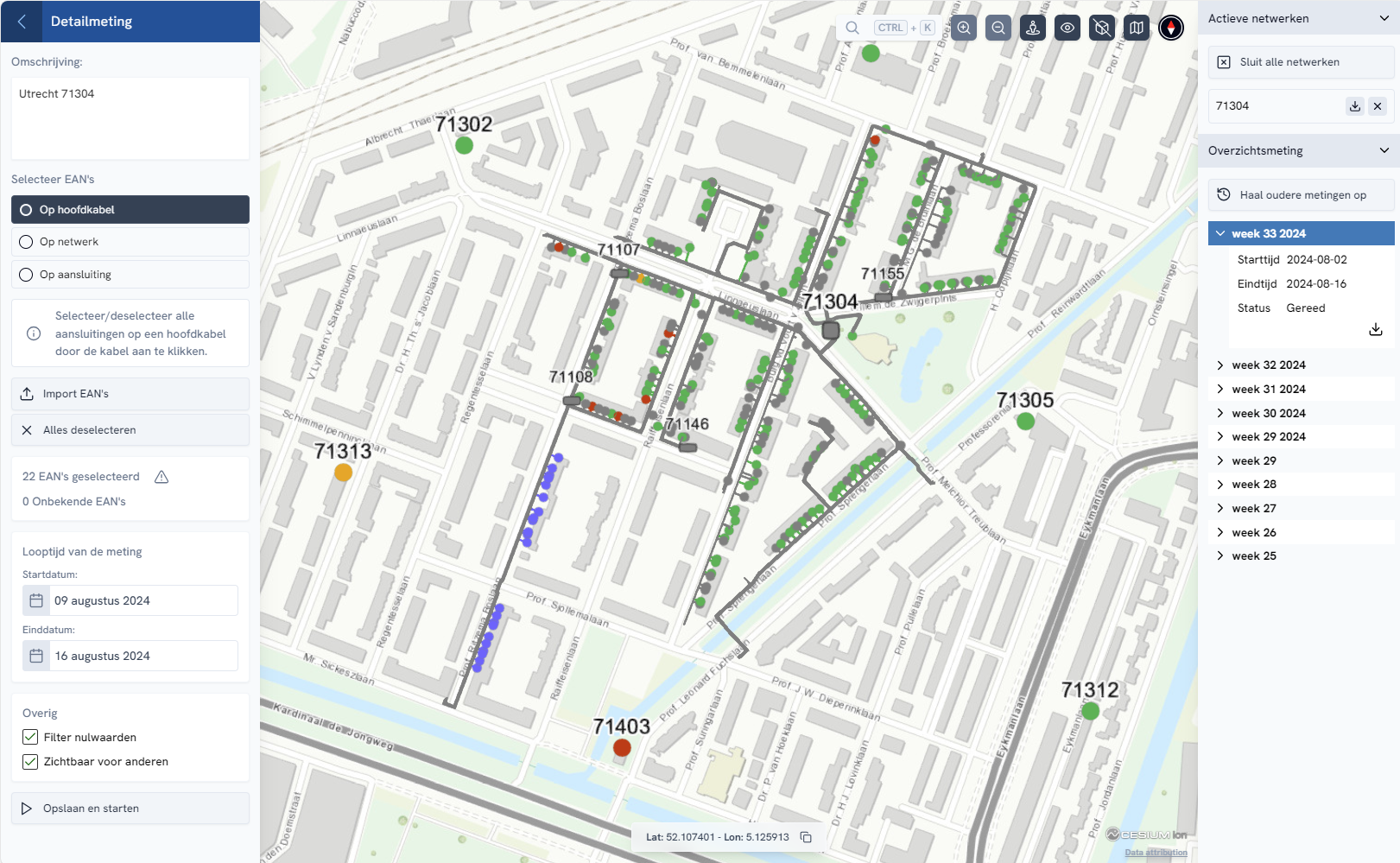 Metingen - Detailmeting aanmaken