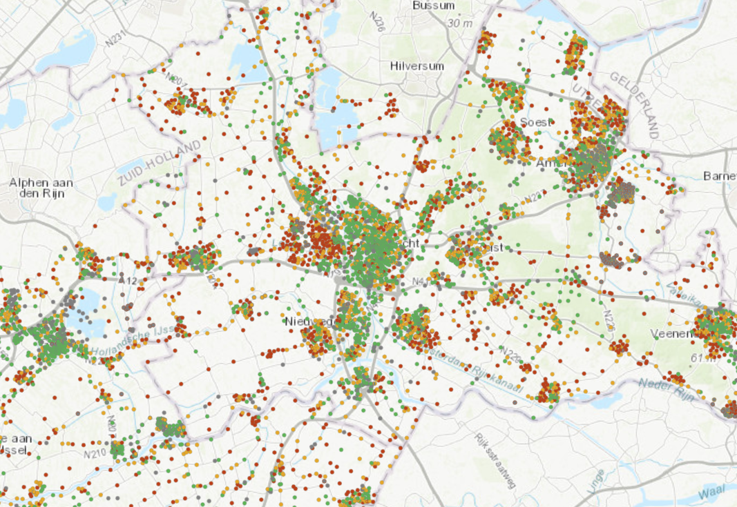 Metingen - Trapstandoptimalisatie kaart
