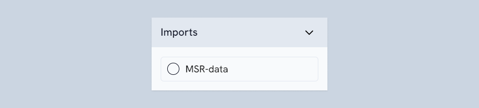 Paneel - Links - Imports