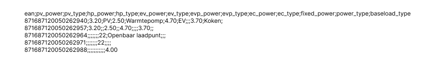 Importformaat via gezipte csv