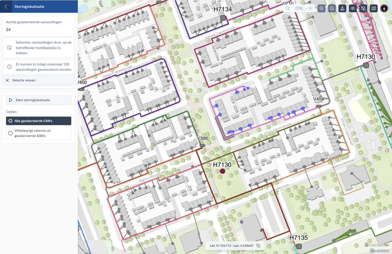 Storingsanalyse - lokalisatie - editor